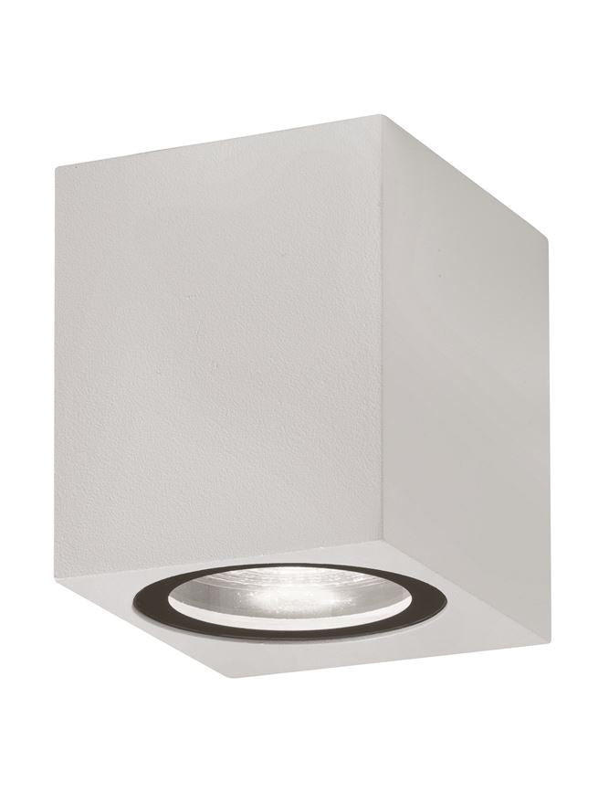 Външен аплик NERO LED GU10 2x10W Пясъчно бял алуминий