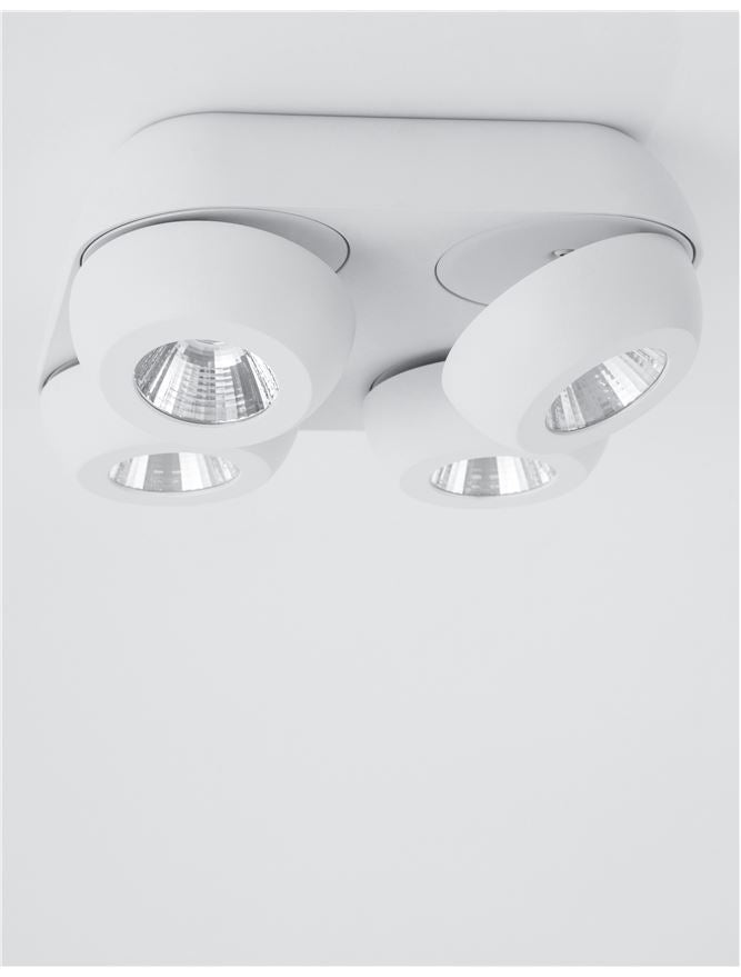 Висящо осветително тяло (пендел) GON 4x5W LED Пясъчно бял алуминий