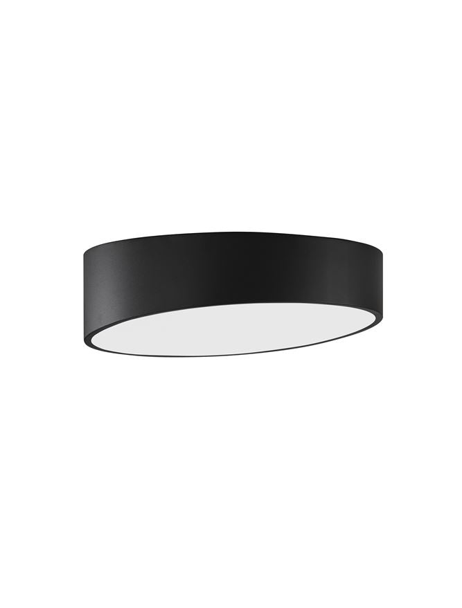 Висящо осветително тяло (пендел) MAGGIO 60W LED Пясъчно черен алуминий матово бял акрил ⌀50 H12см