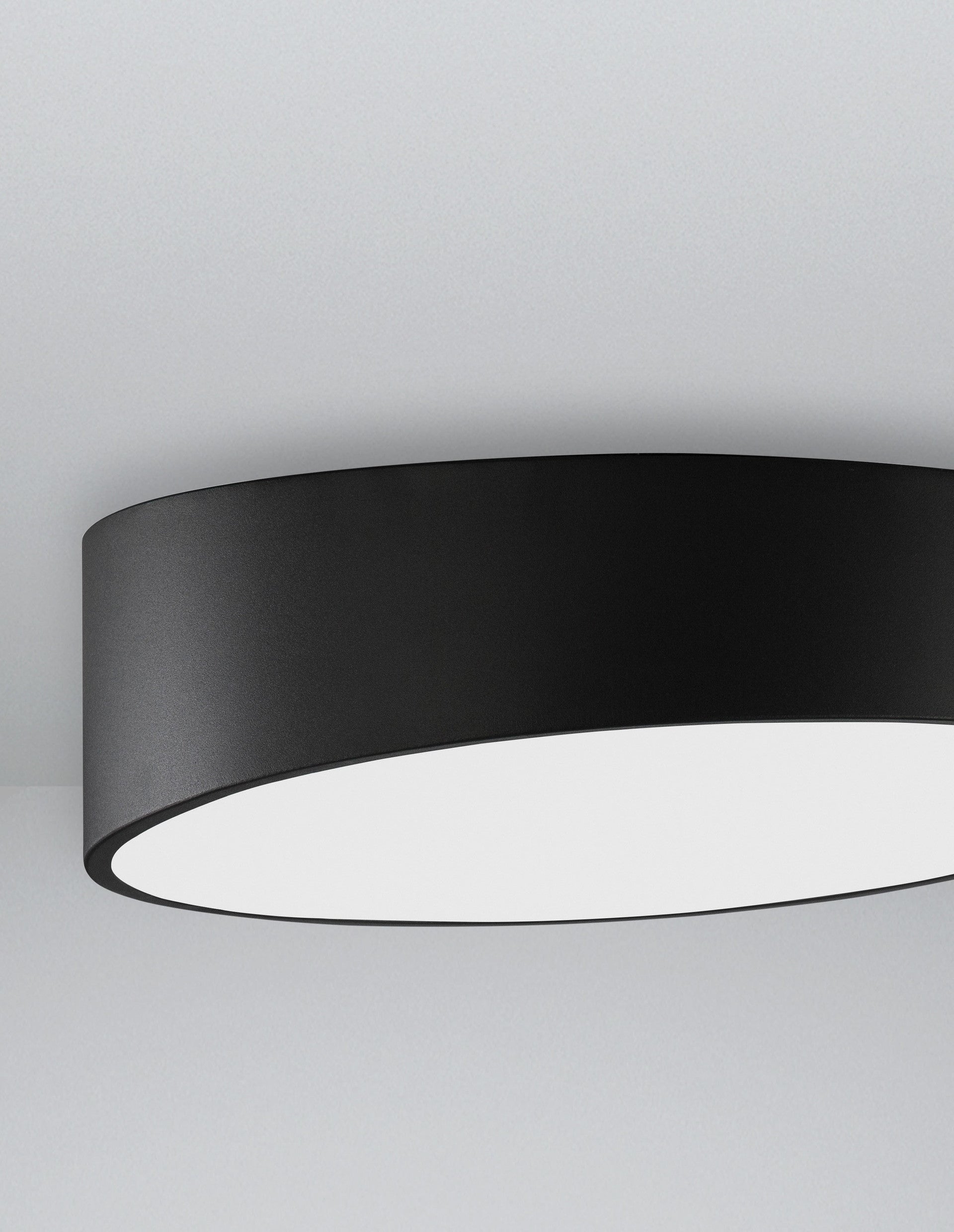 Висящо осветително тяло (пендел) MAGGIO 60W LED Пясъчно черен алуминий матово бял акрил ⌀50 H12см