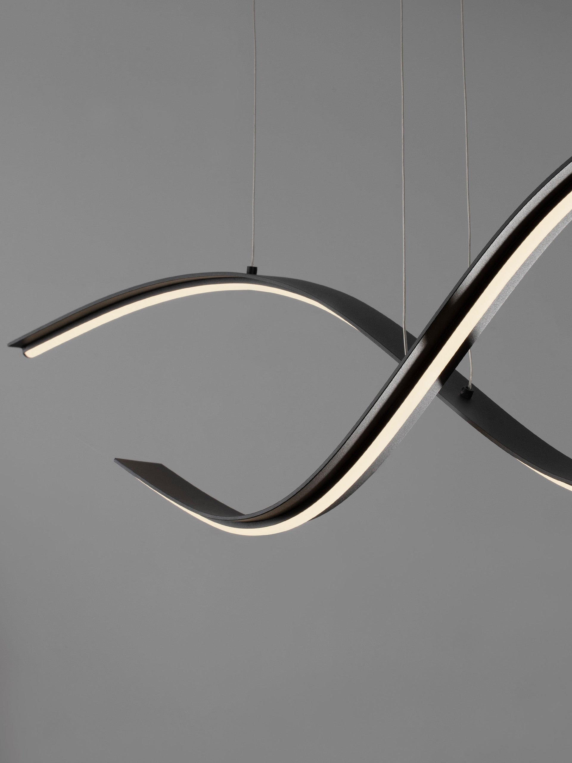 Пендел BRIO 27W LED Sandy Black алуминий и силикон