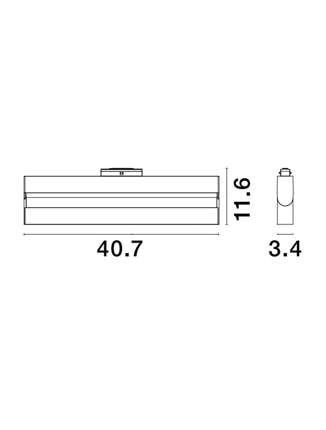 Техническо осветление BUXTON 22W 3000K Пясъчно черен Triac димируем