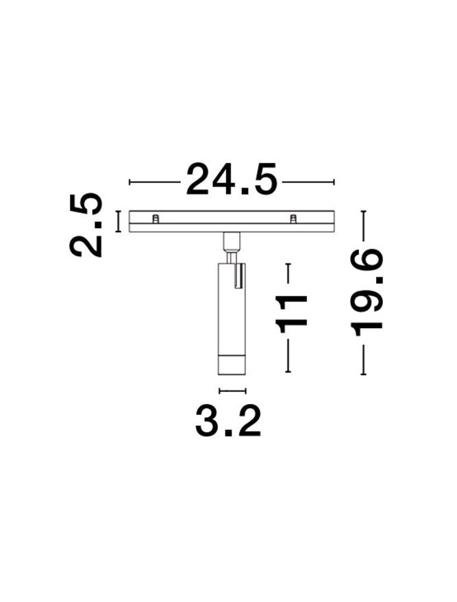 Техническо осветление BUXTON 10W 3000K Пясъчно черен Triac димируем
