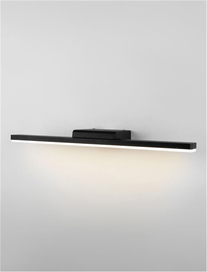 Висящо осветително тяло (пендел) NYX 12W LED Матово черен алуминий и акрил IP44