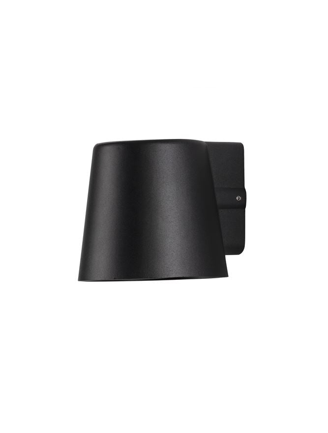 Външен аплик OVI 10W GU10 LED Пясъчно черен алуминий и стъкло IP54 без крушка