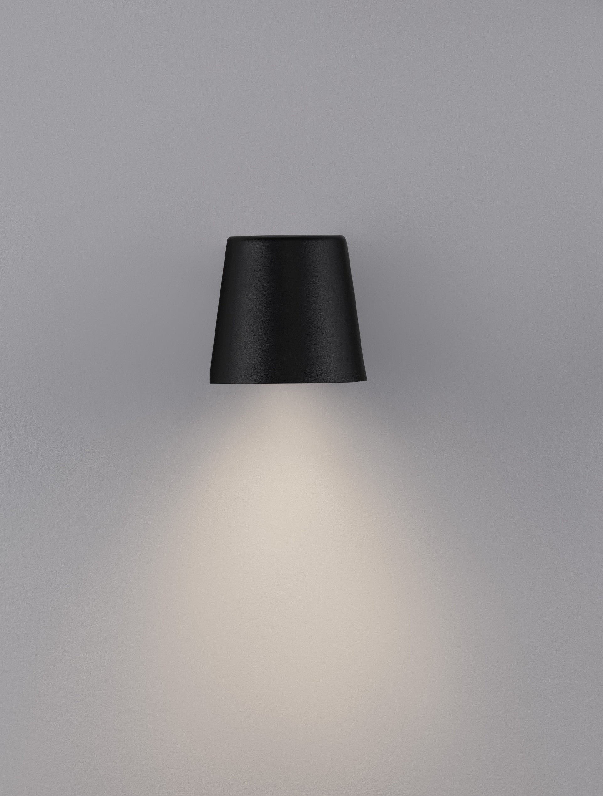 Външен аплик OVI 10W GU10 LED Пясъчно черен алуминий и стъкло IP54 без крушка