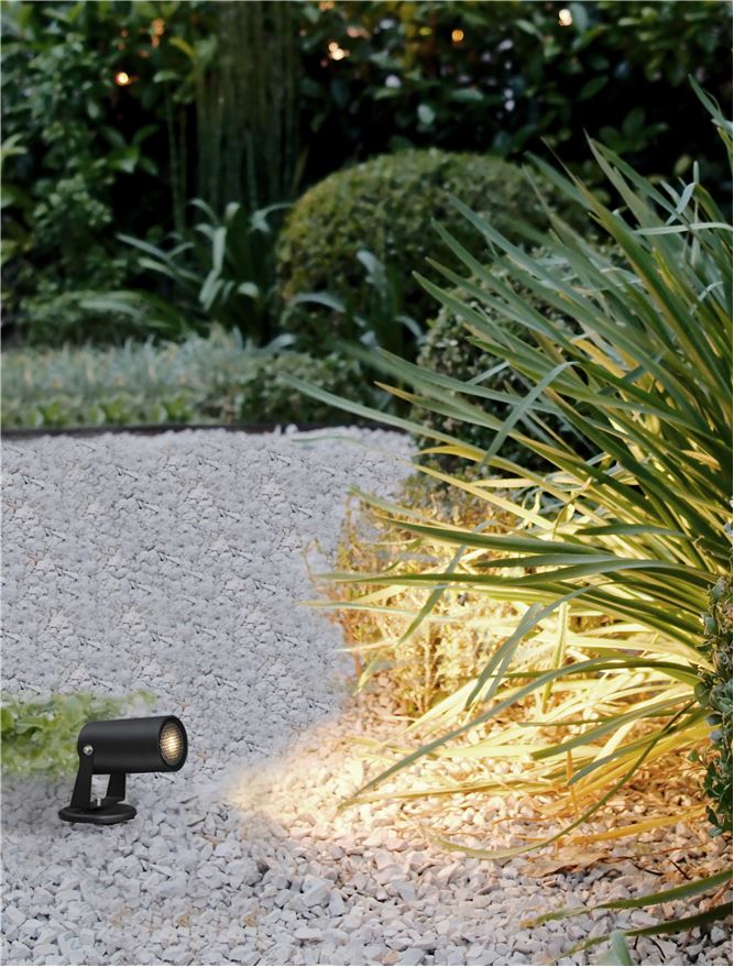 Външен аплик DESTRY LED GU10 10W Тъмен антрацит алуминий и прозрачно стъкло IP54