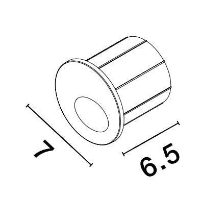 Външен аплик CIRCE 3W Пясъчно бял алуминий IP54