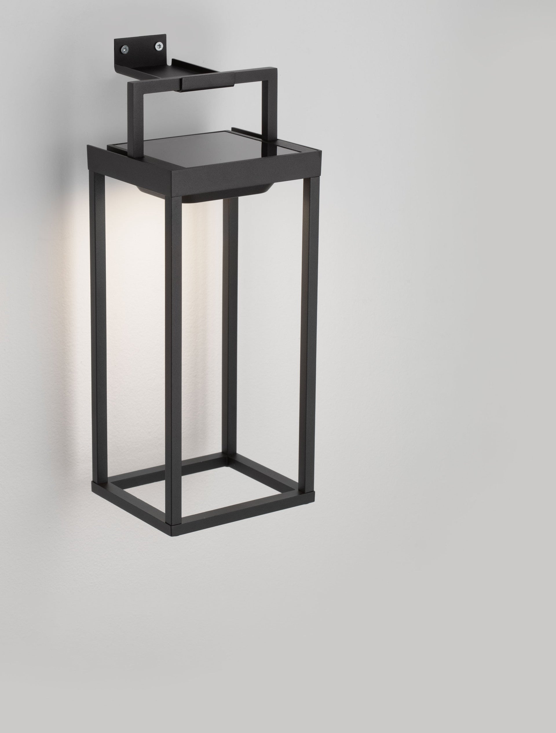 Външен стенен аплик TEGOLO 2W LED, тъмен антрацит, алуминий и стъкло, IP54