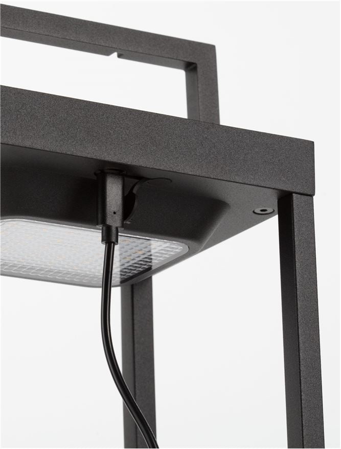 Външен аплик TEGOLO 2W LED Тъмен антрацит алуминий и стъкло IP54
