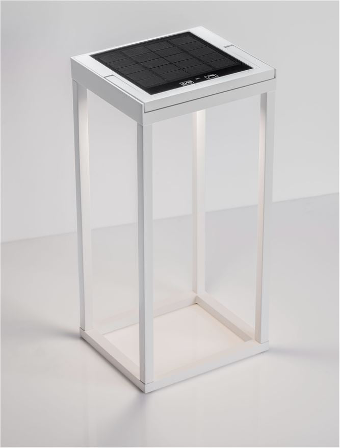 Външен аплик TEGOLO 2W LED Пясъчно бял алуминий и стъкло IP54