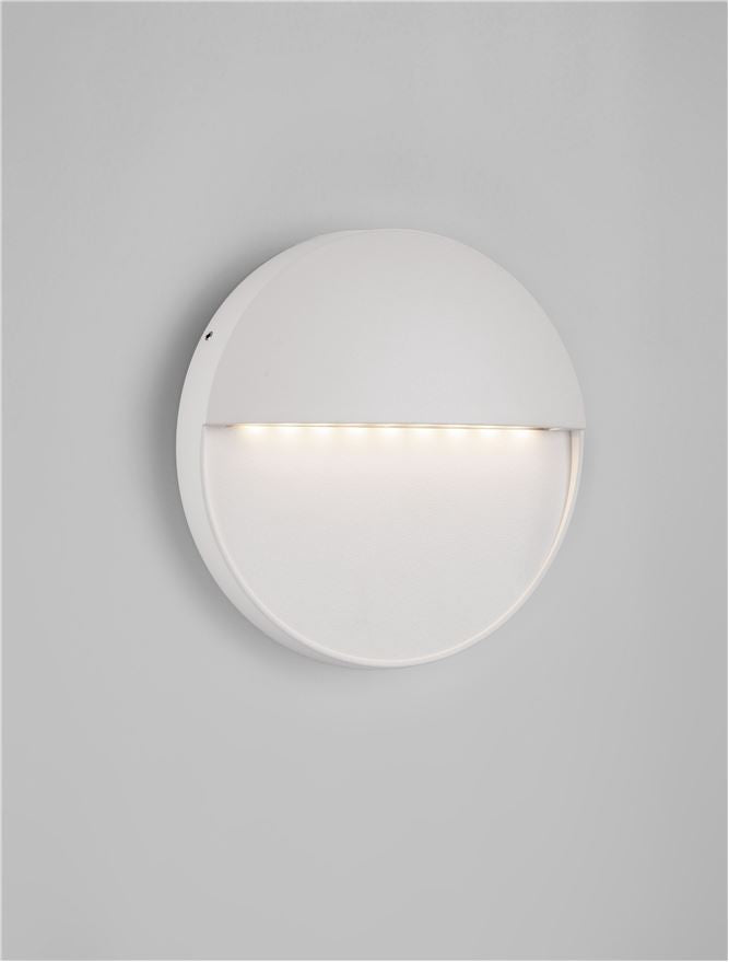 Външен аплик RODIX 5W LED Пясъчно бял алуминий и поликарбонат IP54 ⌀16