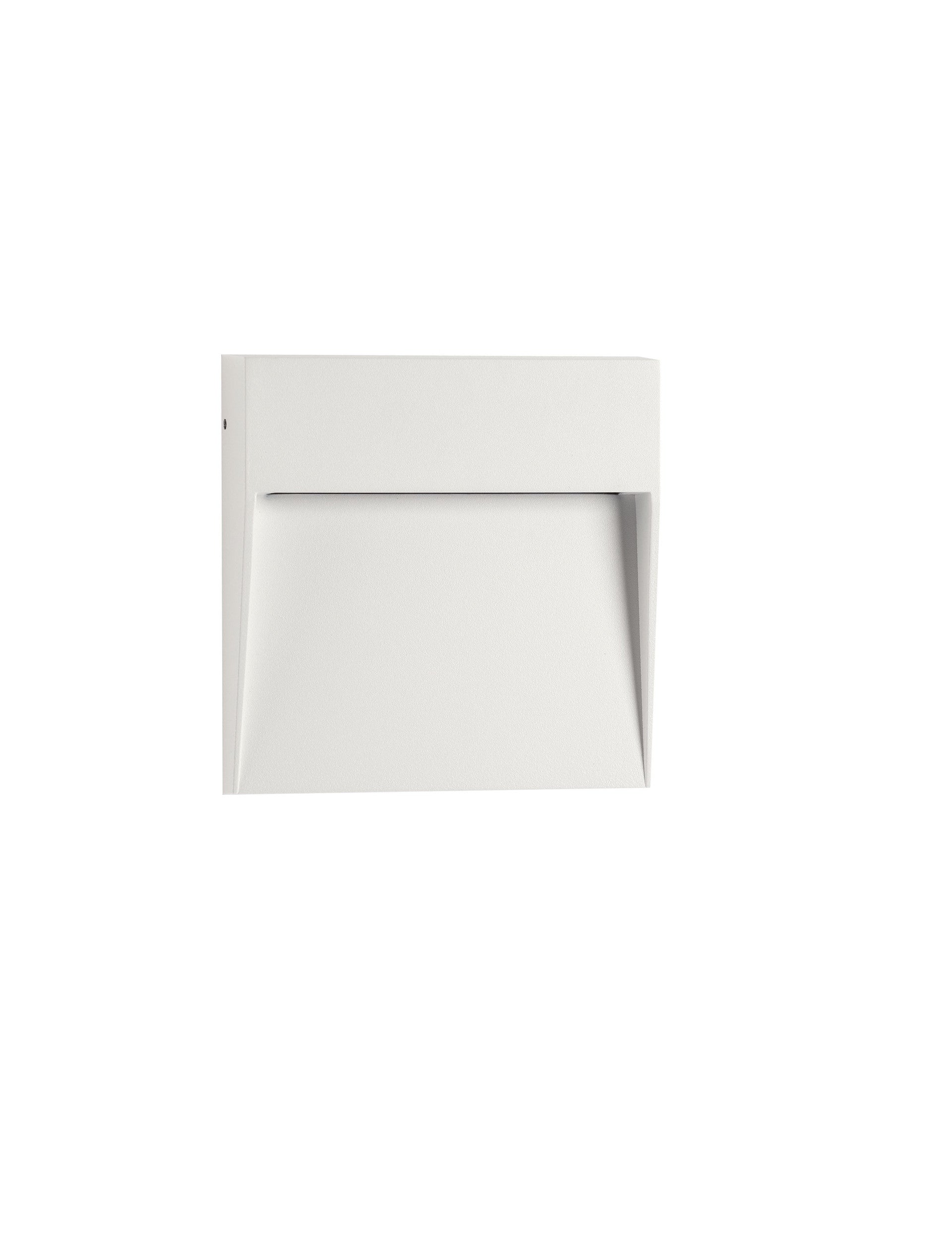 Външен аплик FEM 5W LED Пясъчно бял алуминий и поликарбонат IP54 L16 W2.7 H16см