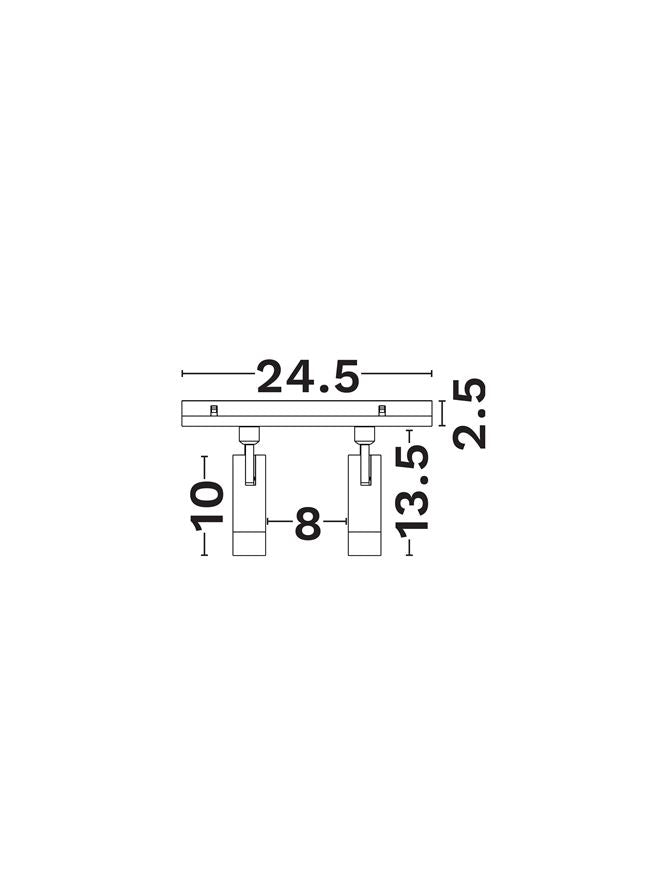 Магнитен спот 48V PLANET 10W 2700K DC48V 35° Пясъчно черен алуминий