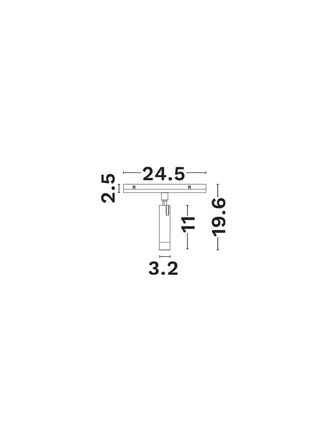Магнитен спот 48V PLANET 10W 2700K DC48V 35° Пясъчно черен алуминий