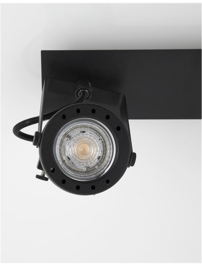 Висящо осветително тяло (пендел) SALVA 2x10W GU10 Пясъчно черен метал