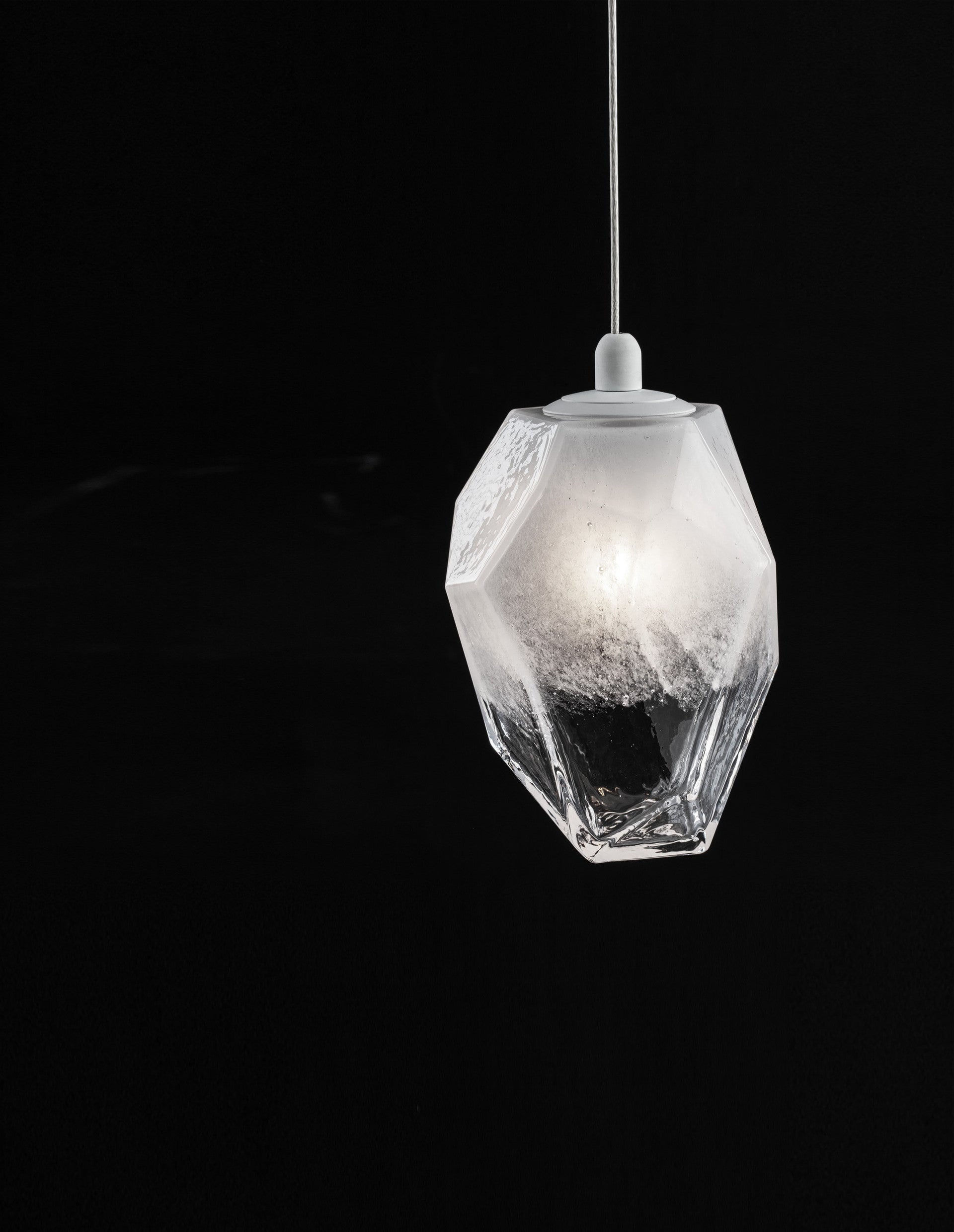 Висяща лампа ICE 5W G9 бял градиент бял метал