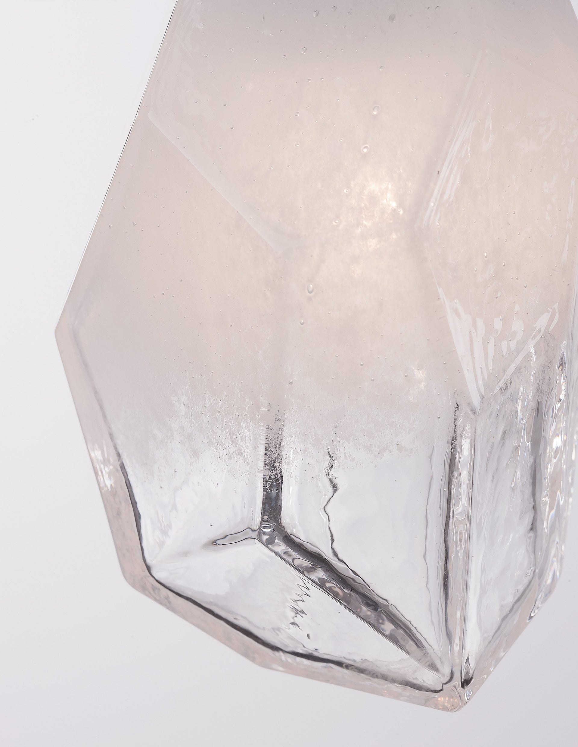 Висяща лампа ICE 5W G9 бял градиент бял метал