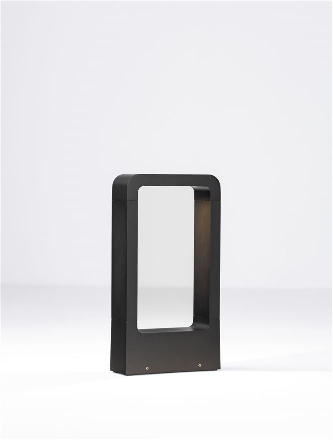 Външен аплик MINIMAL 7W Пясъчно черен алуминий LED IP65 H30см