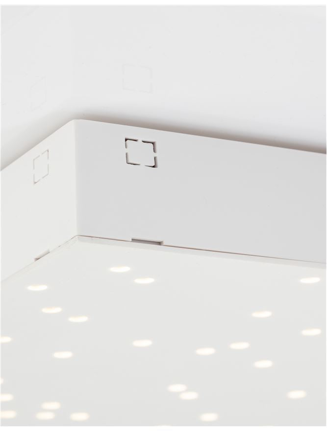 Висящо осветително тяло (пендел) CIELO 8W Триак димируем Бял ABS L30 W30 H4см