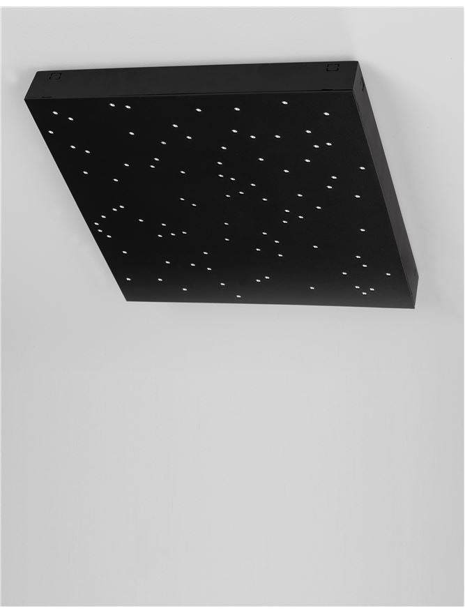 Висящо осветително тяло (пендел) CIELO 8W Триак димируем Черен ABS L30 W30 H4см
