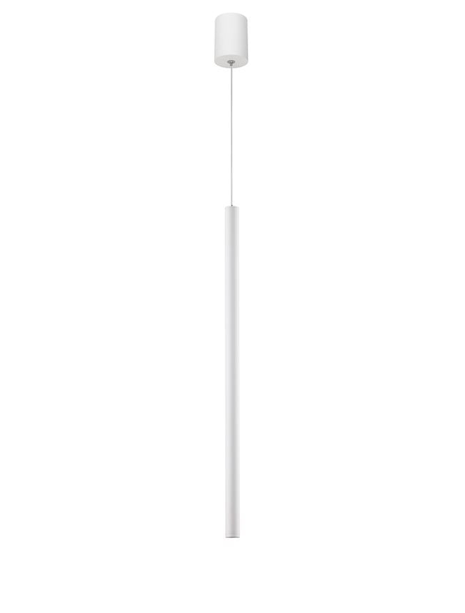 Висящо осветително тяло (пендел) ULTRATHIN LED 3W 230V Пясъчно бял алуминий Регулируема височина ⌀2.5 H60-150см