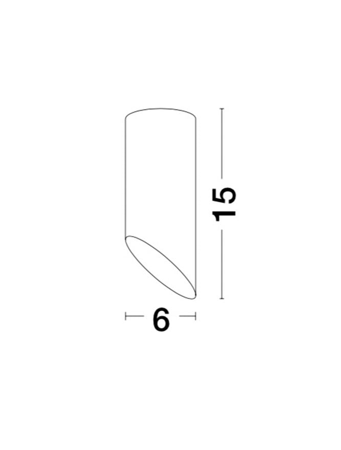 Техническо осветление OSLO LED GU10 35W Пясъчно бял ⌀6 H15см