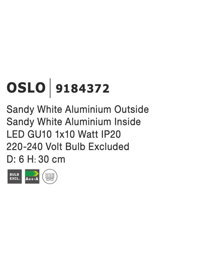 Техническо осветление OSLO LED GU10 35W Пясъчно бял ⌀6 H30см