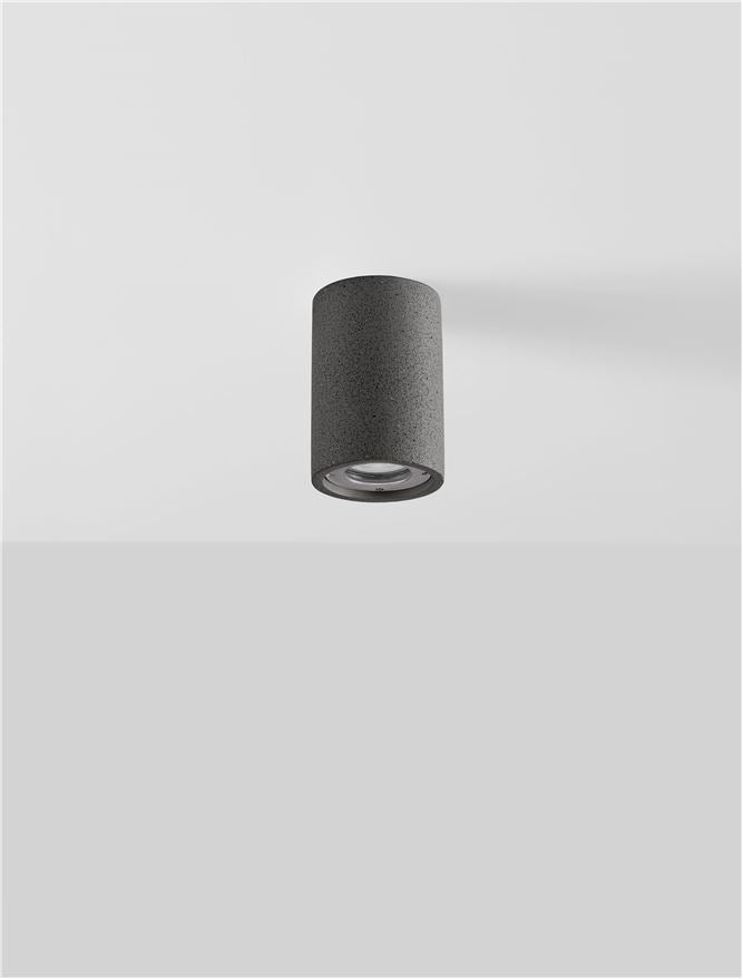 Градинска лампа PAR LED GU10 10W Черен пясъчен бетон IP65