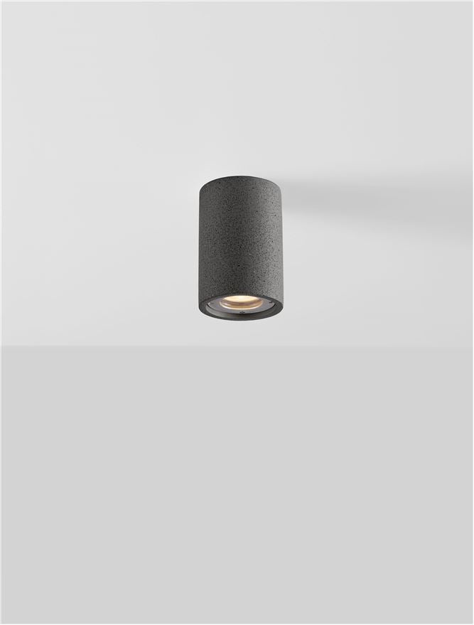 Градинска лампа PAR LED GU10 10W Черен пясъчен бетон IP65