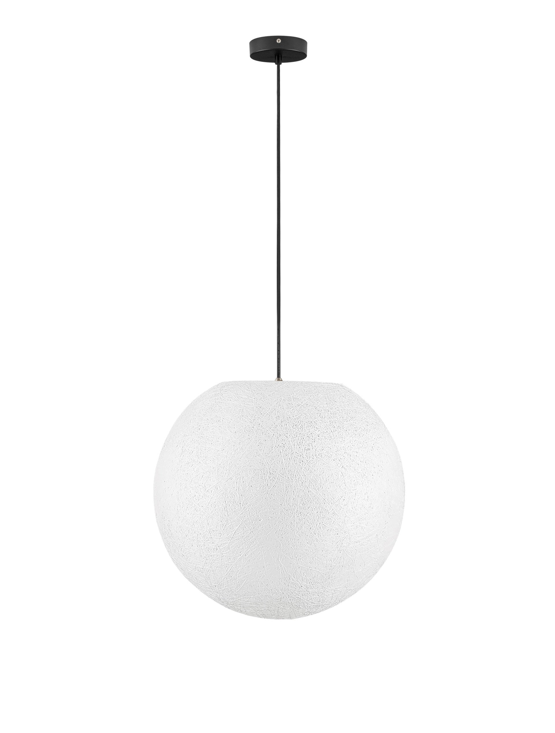 Външен пендел MOON LED E27 12W Пясъчно бял с черен кабел ⌀50 H200см IP65