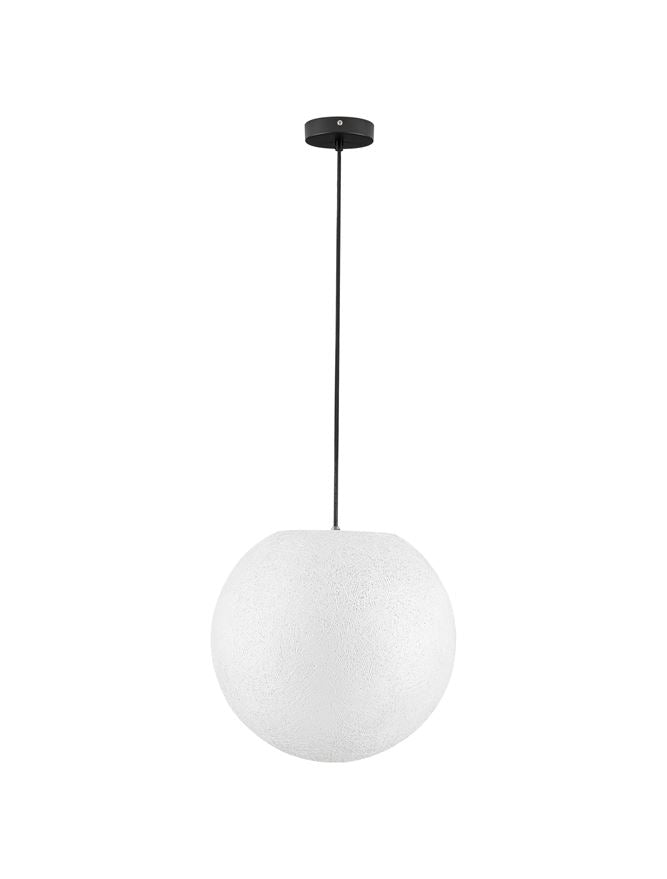 Външен пендел MOON LED E27 12W Пясъчно бял с черен кабел ⌀40 H200см IP65