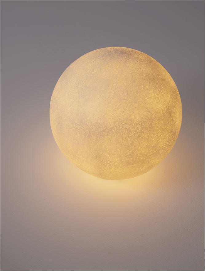 Градинска лампа MOON LED E27 12W Пясъчно бял ⌀40 H40см +19см колче IP65
