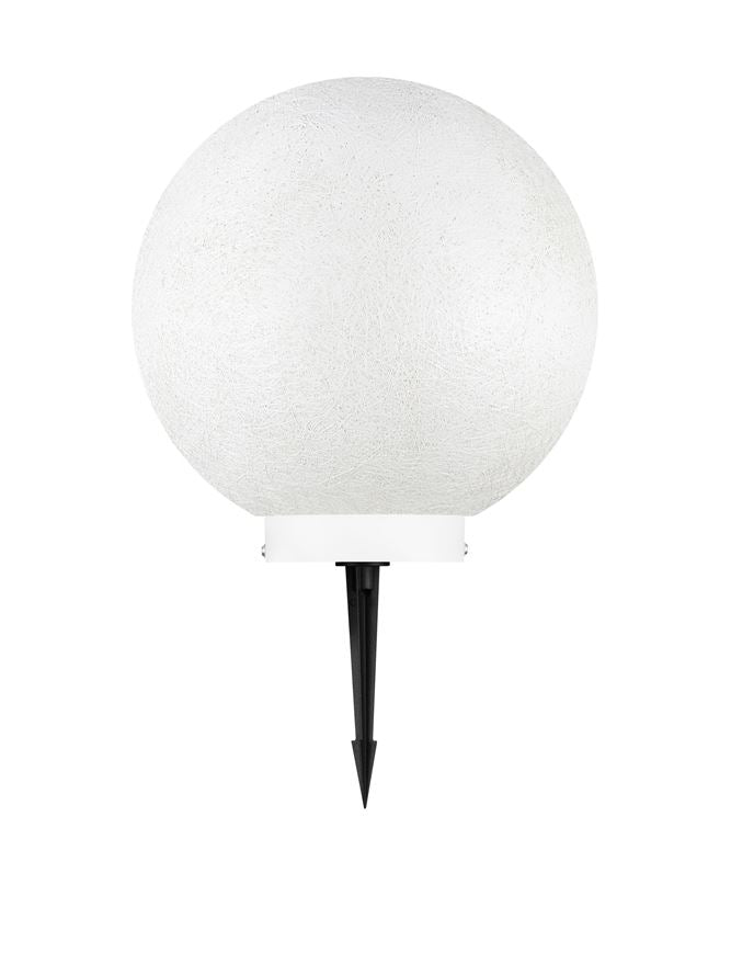 Градинска лампа MOON LED E14 5W Пясъчно бял ⌀30 H30см +19см колче IP65