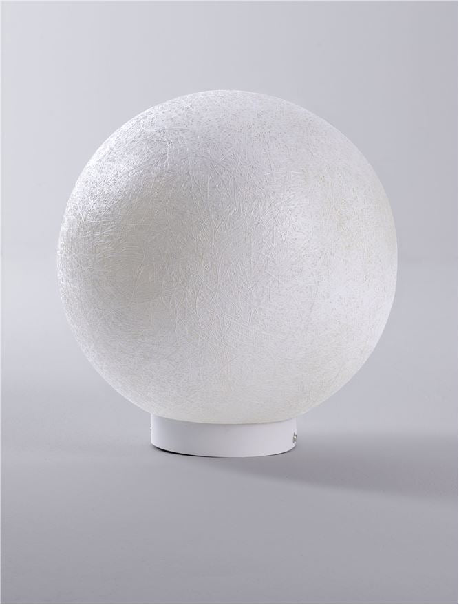 Градинска лампа MOON LED E14 5W Пясъчно бял ⌀30 H30см +19см колче IP65
