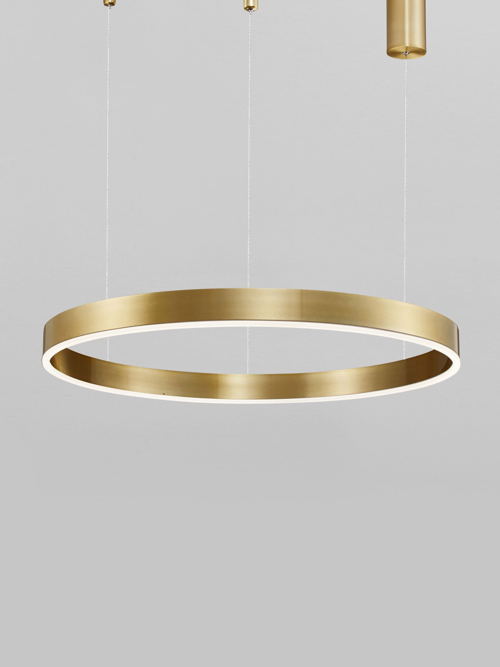 Висяща лампа MOTIF 50W LED 3000K Triac димируема, месинг, злато, алуминий, акрил