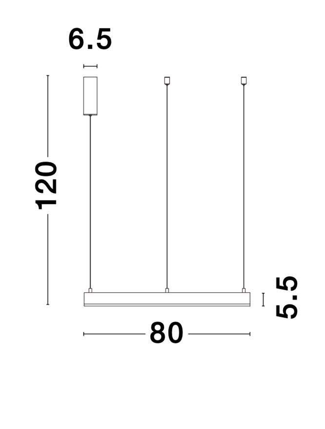 Висящо осветително тяло (пендел) MOTIF 50W LED 3000K Триак димируем Пясъчно бял алуминий акрил