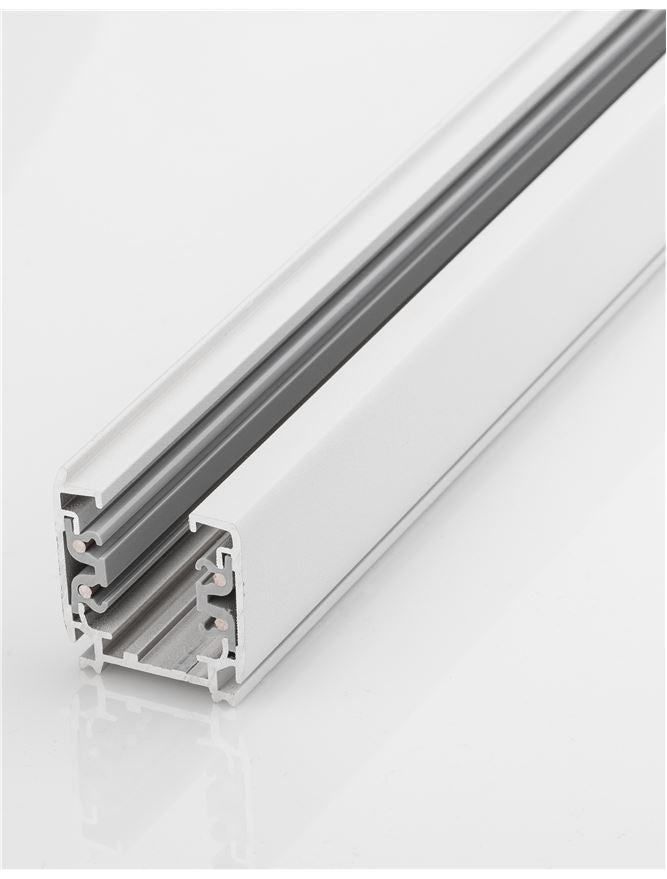 Техническо осветление 4 WIRES TRACK RAILS шинна шина 4-жилна 3-фазна бяла алуминий 2м