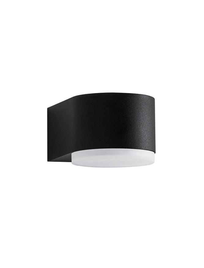 Външен аплик NUS 4W LED Пясъчно черен леят алуминий и акрил IP54 3000K