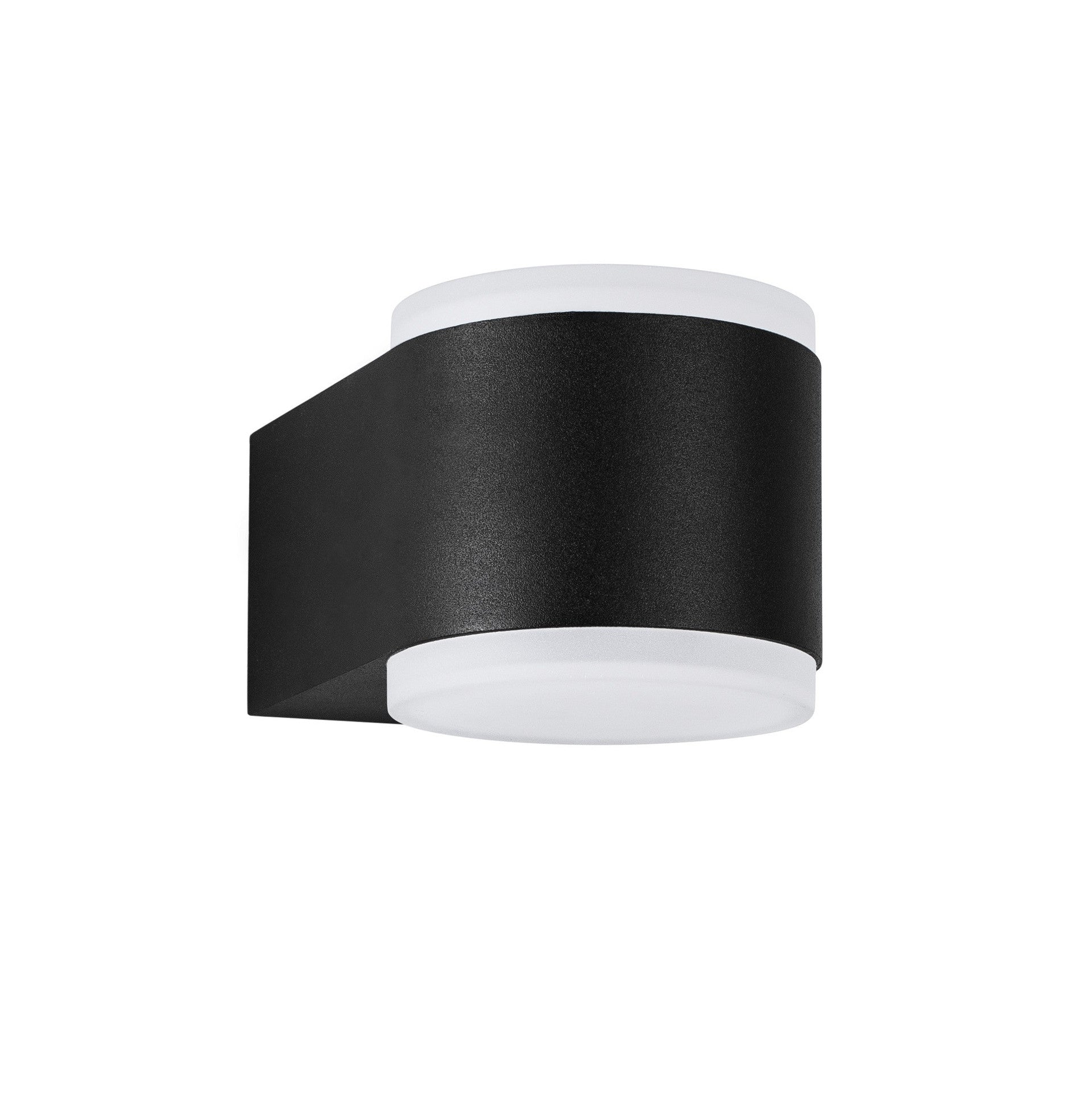 Външен аплик NUS 2x4W LED Пясъчно черен леят алуминий и акрил IP54 3000K