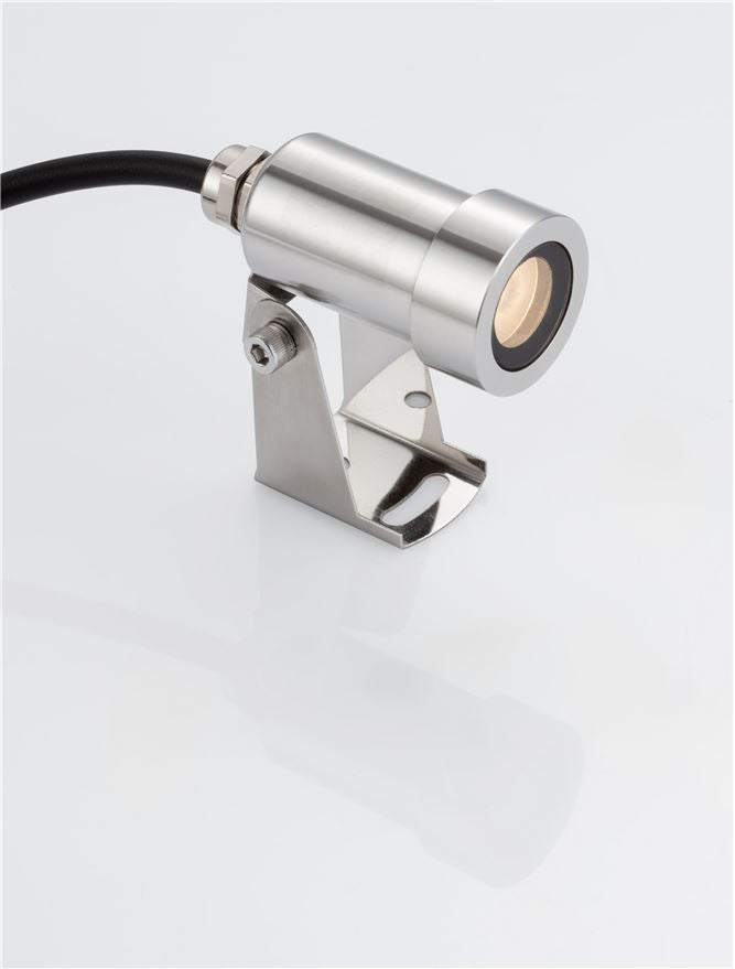 LED спот STAL 2W 24V IP68 Сребрист L3.5 W7.15 H5.2см 3000K