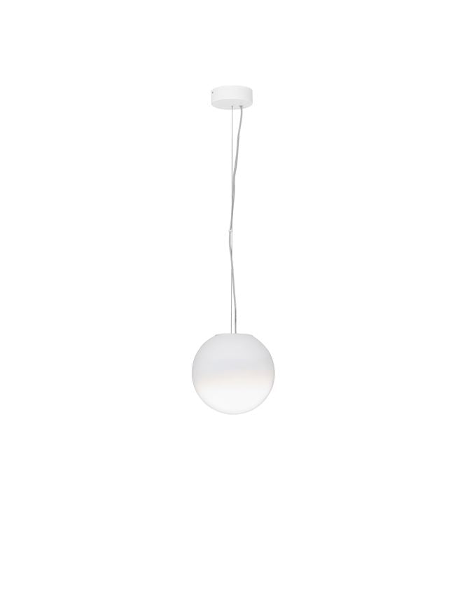 Висящо осветително тяло (пендел) BOLITA 7W LED Димируем, пясъчно бял метал, опалово стъкло