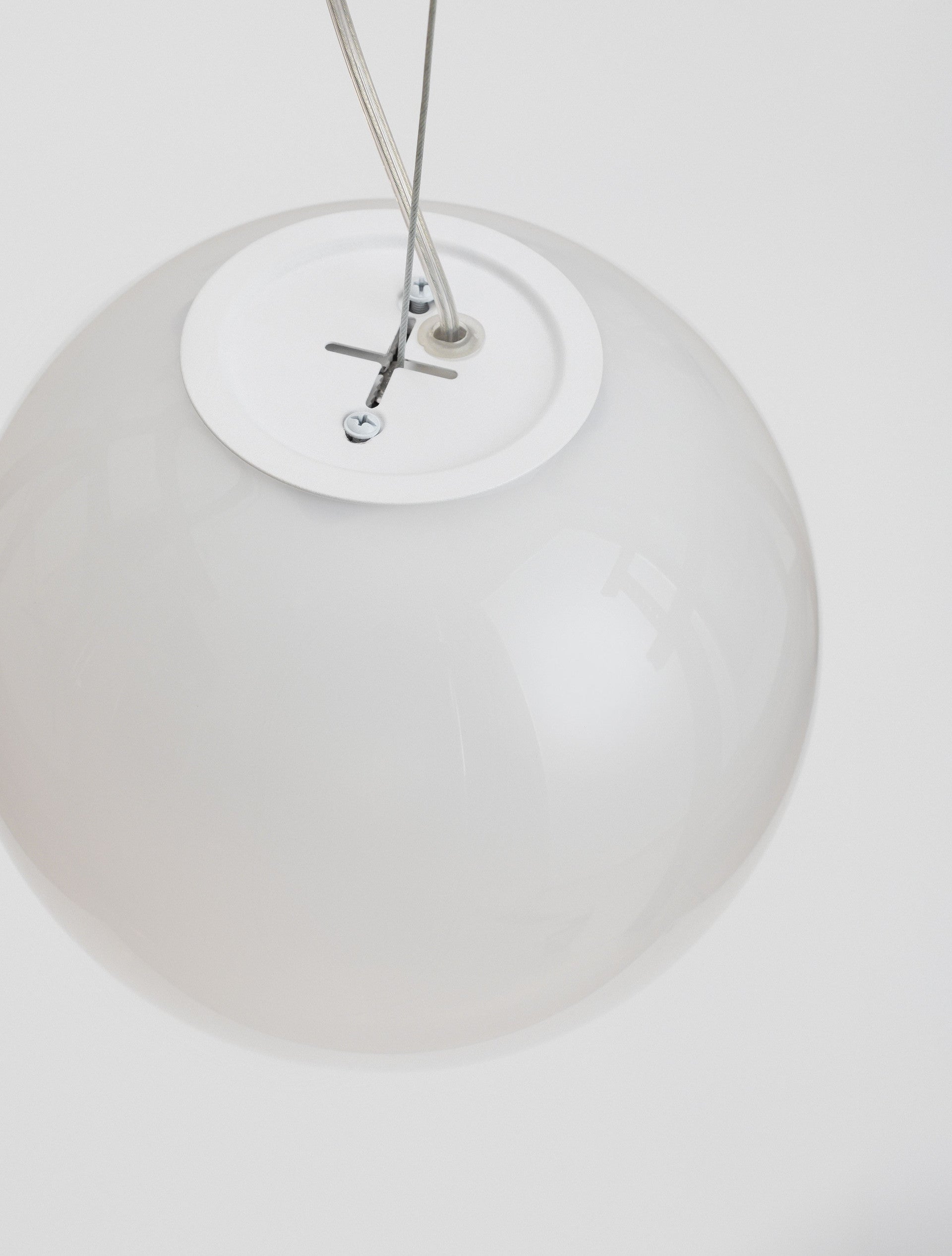Висящо осветително тяло (пендел) BOLITA 7W LED Димируем, пясъчно бял метал, опалово стъкло