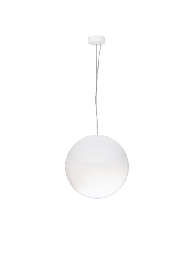 Висящо осветително тяло (пендел) BOLITA 11W LED Димируем, пясъчно бял метал, опалово стъкло