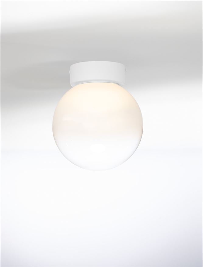 Висящо осветително тяло (пендел) BOLITA 7W LED Димируем, пясъчно бял метал, опалово стъкло