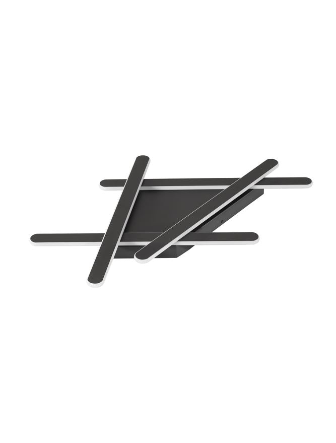 Висящо осветително тяло (пендел) WILLOW 60W LED Пясъчно черен алуминий и акрил