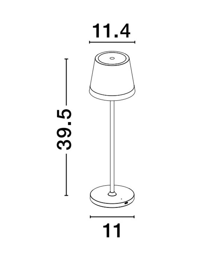 Външен аплик SEINA 2W Ръжда алуминий и акрил 2700K USB IP54