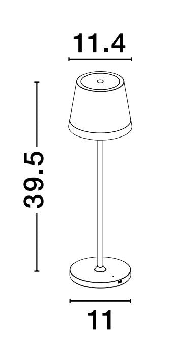 Външен аплик SEINA 2W Пясъчно зелен алуминий и акрил 2700K USB IP54