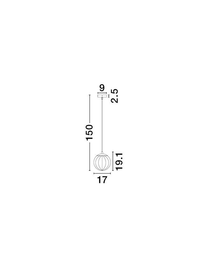Подова лампа ABBACUS LED E27 12W 100-240V ⌀17 H150см Опушено стъкло Матово черен метал