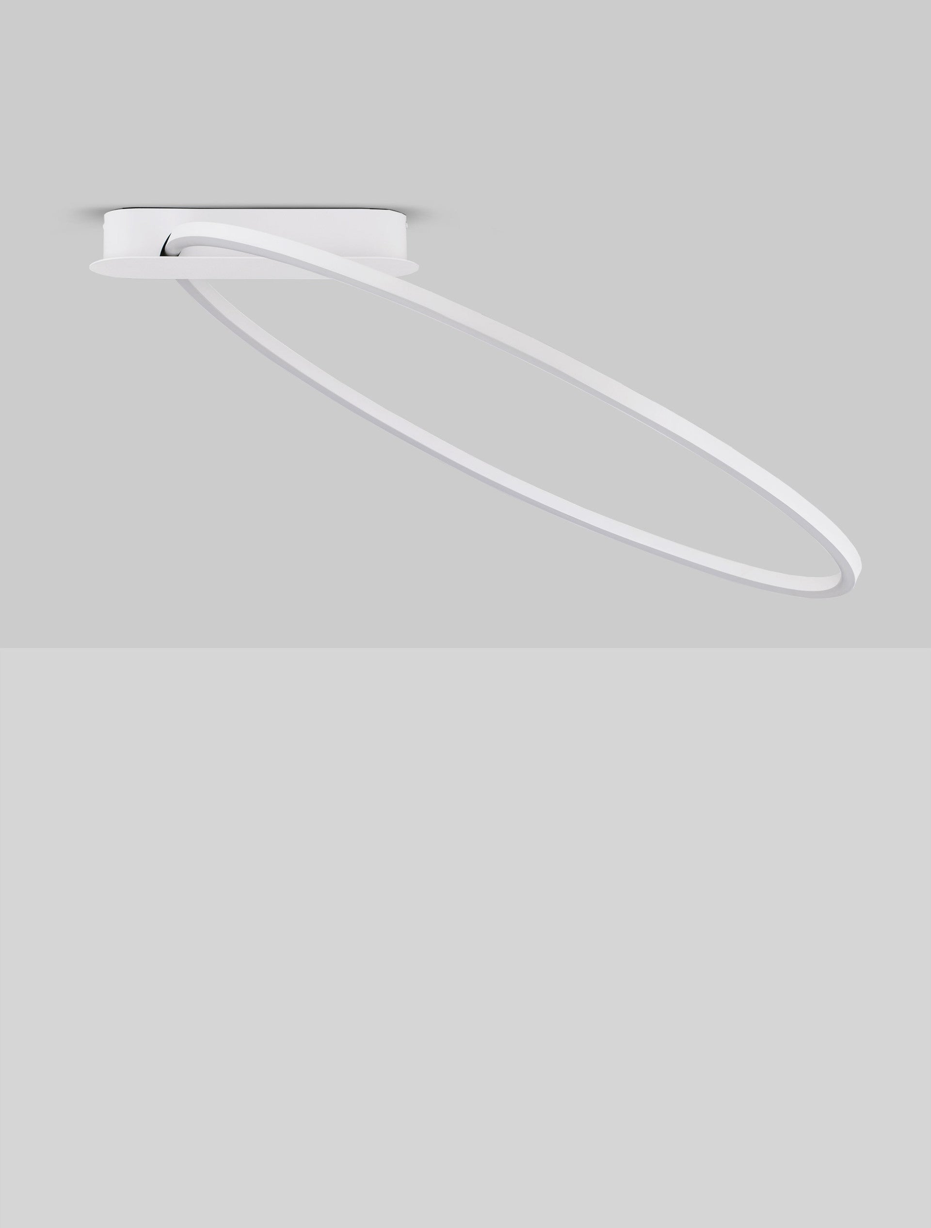 Висящо осветително тяло (пендел) KIKLOS LED 30W Пясъчно бял стомана, алуминий и силикон ⌀64 W60 H30см